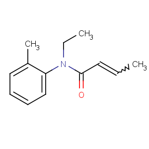 CAS No:483-63-6 (E)-N-ethyl-N-(2-methylphenyl)but-2-enamide