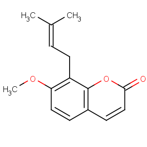 CAS No:484-12-8 7-methoxy-8-(3-methylbut-2-enyl)chromen-2-one