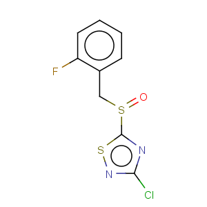 CAS No:486997-72-2 3-Chloro-5-(2-fluorobenzylsulfinyl)-1,2,4-thiadiazole
