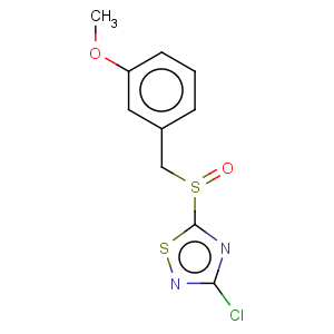 CAS No:486997-73-3 3-Chloro-5-(3-methoxybenzylsulfinyl)-1,2,4-thiadiazole