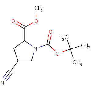 CAS No:487048-28-2 1-O-tert-butyl 2-O-methyl (2S,4S)-4-cyanopyrrolidine-1,2-dicarboxylate