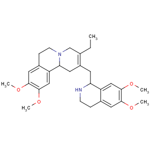 CAS No:4914-30-1 (11bS)-2-[[(1R)-6,7-dimethoxy-1,2,3,<br />4-tetrahydroisoquinolin-1-yl]methyl]-3-ethyl-9,10-dimethoxy-4,6,7,<br />11b-tetrahydro-1H-benzo[a]quinolizine