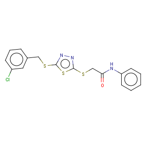CAS No:494763-23-4 Acetamide,2-[[5-[[(3-chlorophenyl)methyl]thio]-1,3,4-thiadiazol-2-yl]thio]-N-phenyl-