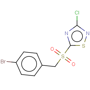 CAS No:494763-24-5 5-(4-Bromobenzylsulfonyl)-3-chloro-1,2,4-thiadiazole