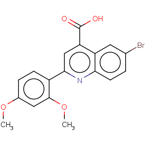 CAS No:494860-96-7 6-Bromo-2-(2,4-dimethoxyphenyl)quinoline-4-carboxylic acid