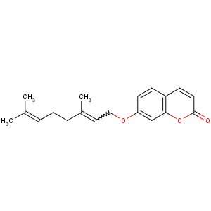 CAS No:495-02-3 2H-1-Benzopyran-2-one,7-[[(2E)-3,7-dimethyl-2,6-octadien-1-yl]oxy]-