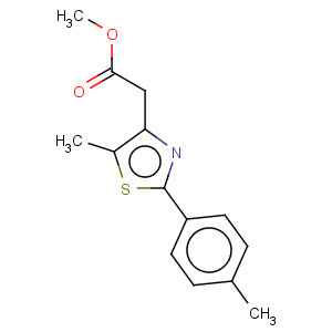 CAS No:496062-19-2 4-Thiazoleacetic acid,5-methyl-2-(4-methylphenyl)-, methyl ester