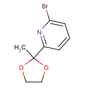 CAS No:49669-14-9 2-bromo-6-(2-methyl-1,3-dioxolan-2-yl)pyridine