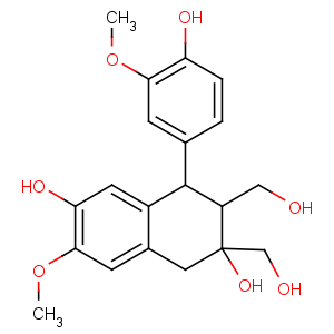 CAS No:4987-89-7 4-(4-hydroxy-3-methoxy-phenyl)-2,3-bis(hydroxymethyl)-7-methoxy-tetralin-2,6-diol