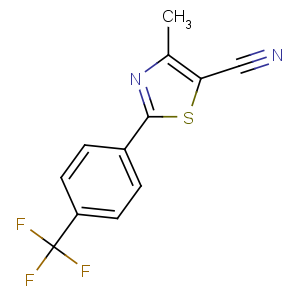 CAS No:499796-94-0 4-methyl-2-[4-(trifluoromethyl)phenyl]-1,3-thiazole-5-carbonitrile