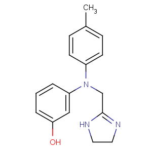 CAS No:50-60-2 3-[N-(4,5-dihydro-1H-imidazol-2-ylmethyl)-4-methylanilino]phenol