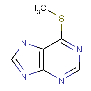 CAS No:50-66-8 6-methylsulfanyl-7H-purine
