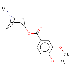 CAS No:500-56-1 Benzoic acid,3,4-dimethoxy-, (3-endo)-8-methyl-8-azabicyclo[3.2.1]oct-3-yl ester
