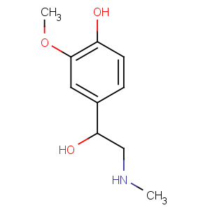 CAS No:5001-33-2 4-[1-hydroxy-2-(methylamino)ethyl]-2-methoxyphenol