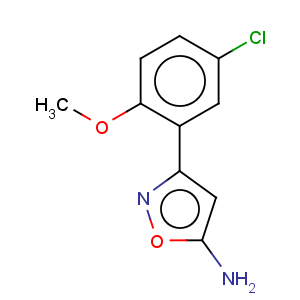 CAS No:501116-39-8 3-(5-chloro-2-methoxy-phenyl)-isoxazol-5-ylamine
