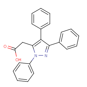CAS No:50270-33-2 2-(2,4,5-triphenylpyrazol-3-yl)acetic acid