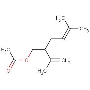 CAS No:50373-59-6 (5-methyl-2-prop-1-en-2-ylhex-4-enyl) acetate