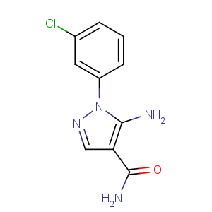 CAS No:50427-78-6 1H-Pyrazole-4-carboxamide,5-amino-1-(3-chlorophenyl)-