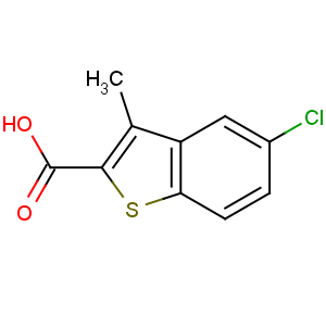 CAS No:50451-84-8 5-chloro-3-methyl-1-benzothiophene-2-carboxylic acid