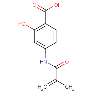 CAS No:50512-48-6 2-hydroxy-4-(2-methylprop-2-enoylamino)benzoic acid