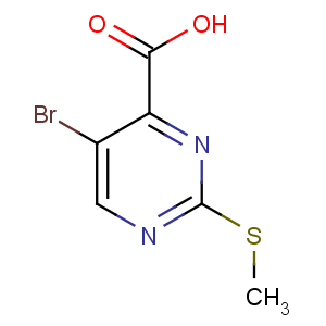 CAS No:50593-92-5 5-bromo-2-methylsulfanylpyrimidine-4-carboxylic acid