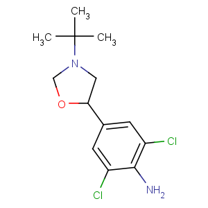 CAS No:50617-62-4 4-(3-tert-butyl-1,3-oxazolidin-5-yl)-2,6-dichloroaniline