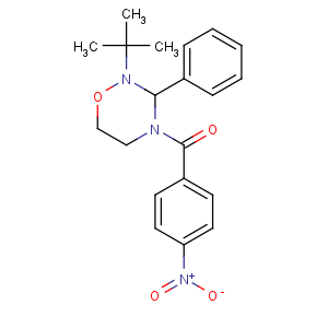 CAS No:50645-66-4 (2-tert-butyl-3-phenyl-1,2,4-oxadiazinan-4-yl)-(4-nitrophenyl)methanone