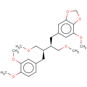 CAS No:50656-77-4 1,3-Benzodioxole,6-[(2R,3R)-4-(3,4-dimethoxyphenyl)-2,3-bis(methoxymethyl)butyl]-4-methoxy-,rel-