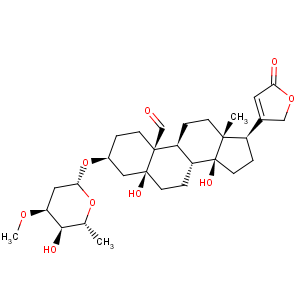 CAS No:508-77-0 Card-20(22)-enolide,3-[(2,6-dideoxy-3-O-methyl-b-D-ribo-hexopyranosyl)oxy]-5,14-dihydroxy-19-oxo-, (3b,5b)-