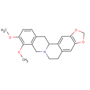 CAS No:5096-57-1 6H-Benzo[g]-1,3-benzodioxolo[5,6-a]quinolizine,5,8,13,13a-tetrahydro-9,10-dimethoxy-, (13aS)-