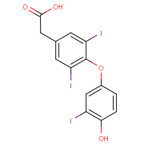 CAS No:51-24-1 2-[4-(4-hydroxy-3-iodophenoxy)-3,5-diiodophenyl]acetic acid