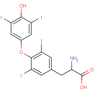 CAS No:51-48-9 (2S)-2-amino-3-[4-(4-hydroxy-3,5-diiodophenoxy)-3,<br />5-diiodophenyl]propanoic acid