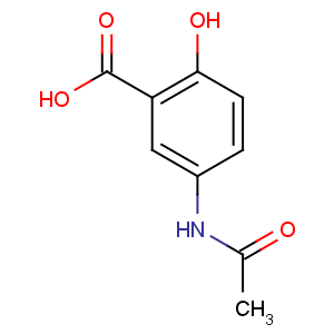 CAS No:51-59-2 5-acetamido-2-hydroxybenzoic acid