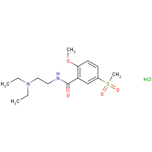 CAS No:51012-33-0 N-[2-(diethylamino)ethyl]-2-methoxy-5-methylsulfonylbenzamide