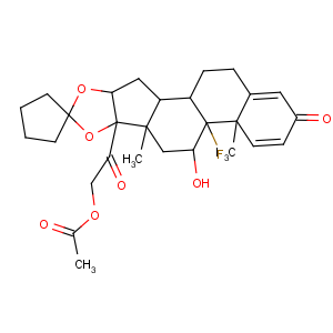 CAS No:51022-69-6 Pregna-1,4-diene-3,20-dione,21-(acetyloxy)-16,17-[cyclopentylidenebis(oxy)]-9-fluoro-11-hydroxy-, (11b,16a)-