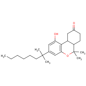 CAS No:51022-71-0 (6aR,10aR)-1-hydroxy-6,6-dimethyl-3-(2-methyloctan-2-yl)-7,8,10,<br />10a-tetrahydro-6aH-benzo[c]chromen-9-one