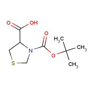 CAS No:51077-16-8 (4R)-3-[(2-methylpropan-2-yl)oxycarbonyl]-1,3-thiazolidine-4-carboxylic<br />acid
