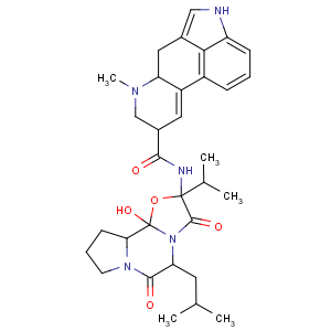 CAS No:511-09-1 Ergotaman-3',6',18-trione,12'-hydroxy-2'-(1-methylethyl)-5'-(2-methylpropyl)-, (5'a)-