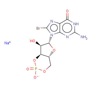 CAS No:51116-01-9 Guanosine, 8-bromo-,cyclic 3',5'-(hydrogen phosphate), monosodium salt (9CI)
