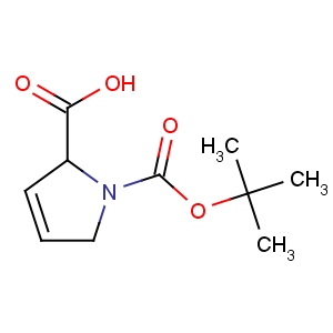 CAS No:51154-06-4 (2S)-1-[(2-methylpropan-2-yl)oxycarbonyl]-2,<br />5-dihydropyrrole-2-carboxylic acid