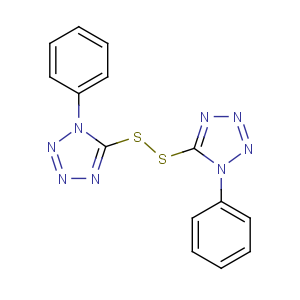 CAS No:5117-07-7 1-phenyl-5-[(1-phenyltetrazol-5-yl)disulfanyl]tetrazole