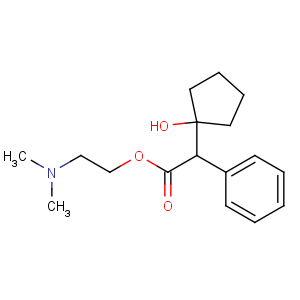 CAS No:512-15-2 2-(dimethylamino)ethyl 2-(1-hydroxycyclopentyl)-2-phenylacetate