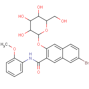 CAS No:51349-63-4 2-Naphthalenecarboxamide,7-bromo-3-(b-D-galactopyranosyloxy)-N-(2-methoxyphenyl)-