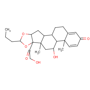 CAS No:51372-29-3 Pregna-1,4-diene-3,20-dione,16,17-[(1R)-butylidenebis(oxy)]-11,21-dihydroxy-, (11b,16a)-