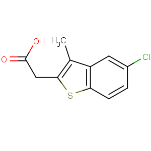 CAS No:51527-19-6 2-(5-chloro-3-methyl-1-benzothiophen-2-yl)acetic acid