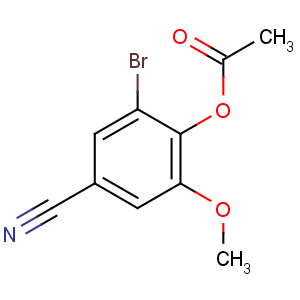 CAS No:515847-71-9 (2-bromo-4-cyano-6-methoxyphenyl) acetate