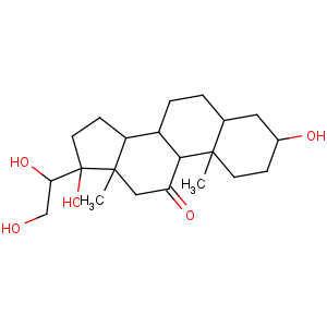 CAS No:516-42-7 (3R,5R,8S,9S,10S,13S,14S,17R)-17-[(1S)-1,2-dihydroxyethyl]-3,<br />17-dihydroxy-10,13-dimethyl-2,3,4,5,6,7,8,9,12,14,15,<br />16-dodecahydro-1H-cyclopenta[a]phenanthren-11-one