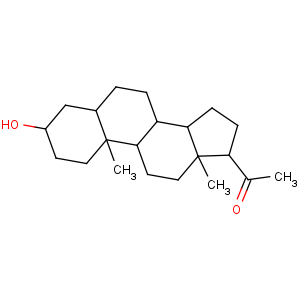 CAS No:516-55-2 1-(3-hydroxy-10,13-dimethyl-2,3,4,5,6,7,8,9,11,12,14,15,16,<br />17-tetradecahydro-1H-cyclopenta[a]phenanthren-17-yl)ethanone