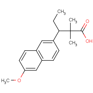 CAS No:517-18-0 3-(6-methoxynaphthalen-2-yl)-2,2-dimethylpentanoic acid