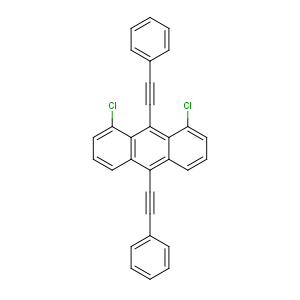 CAS No:51749-83-8 1,8-dichloro-9,10-bis(2-phenylethynyl)anthracene